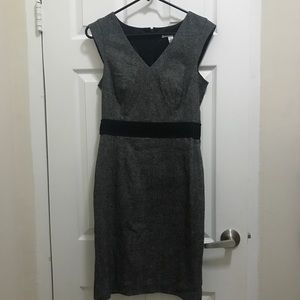 Grey Wool Tweed Banana Republic Dress, Size 2